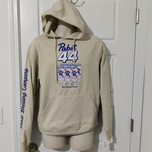Men's Pabst Blue Ribbon Six Pack Retro Hoodie Size Small NWT